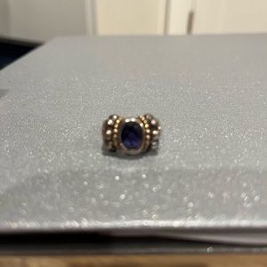 Lagos blue sapphire ring—caviar collection